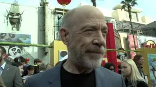 Kung Fu Panda 3: JK Simmons Red Carpet Movie Premiere Interview | ScreenSlam