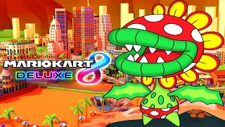 PETEY PIRANHA GAMEPLAY! Mario Kart 8 Deluxe Wave 5 NEW Characters and Courses!