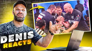 CYPLENKOV reacts to LARRATT - SAGINASHVILI Arm Wrestling 2022 (eng subs)