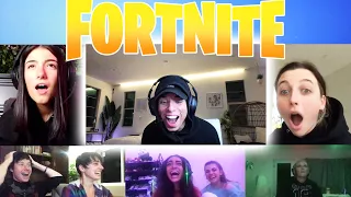 playing fortnite with my friends