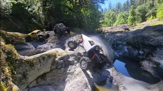 Rc Crawlers on river Bank PNW #rc #axial #rccrawler