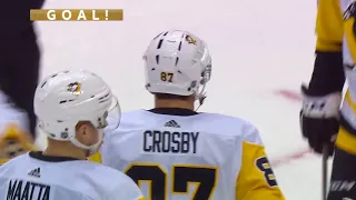 Crosby scores off backhander vs Leafs 3/10/18