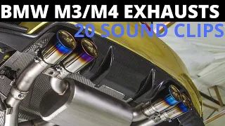 BMW S55 M3 M4 Exhaust Compilation. Active Autowerke Vs Akrapovic Vs REMUS Vs Armytrix & Many More!