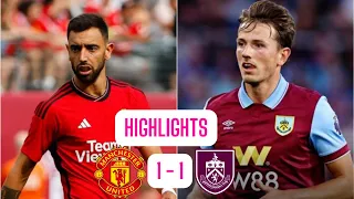 Manchester United 1-1 Burnley | All Goals & Extended Highlights | Premier League 2023/24