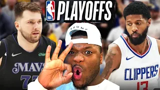 Los Angeles Clippers vs Dallas Mavericks Game 6 Round 1 Playoff Full Highlights | REACTION