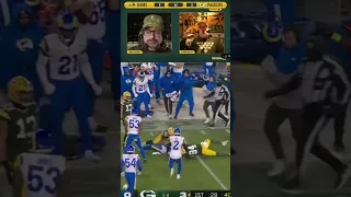 PACKERS FANS REACT to Aaron Rodgers INT 😭