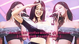 JENNIE KTL PERFORMANCE 4K TWIXTOR | BORN PINK SEOUL FINALE | *check description for better quality*