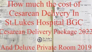 How Much To Give Birth In St.Lukes Via Cesarean Delivery