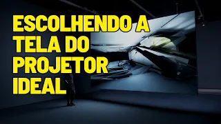 Como Escolher a Tela de Projeção Ideal para o seu Projetor e Ter uma Experiência Visual Incrível!