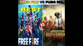 Pubg Vs FreeFire I Games Comparison | #shorts I #pubgmobile I #freefire I #games #gaming