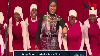 SEE HOW WAJIR GIRLS STOLE THE SHOW AT STATEHOUSE DURING KENYA MUSIC FESTIVAL