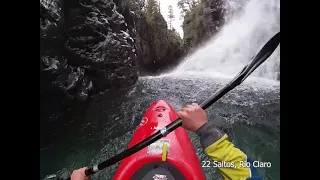 EL MEJOR RÍO DEL MUNDO! Río Claro Kayaking (22 saltos y Entre Saltos) Radal 7 tasas