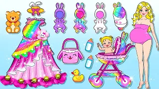 DIY Ideas for Dolls - Rainbow Barbie Grávida e Rosa Bunny Hospital - LOL Surprise DIYs