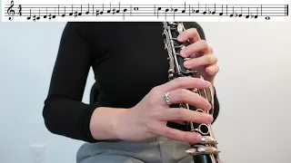 Chromatic Scale for Clarinet with Metronome | One Octave from C to C