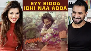 EYY BIDDA IDHI NAA ADDA Lyrical | Pushpa Songs | Allu Arjun, Rashmika | DSP, Nakash Aziz | REACTION!