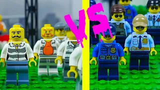 Lego Prison Football - Police VS Prisoners