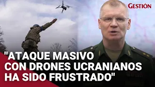 RUSIA afirma haber frustrado ATAQUE MASIVO DE DRONES ucranianos en CRIMEA