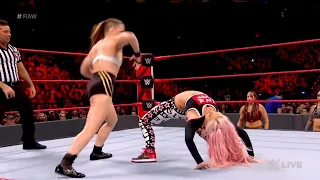 Full Match - Ronda Rousey vs Liv Morgan   Sarah Logan - Raw 4th Feb 2019