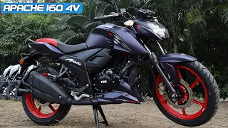 Tvs Apache RTR 160 4V Dual Channel ABS Update Lightning blue Color 2024 || On road Price 💲