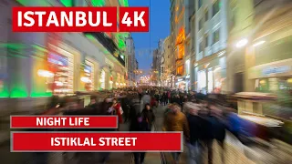 🇹🇷5 FEB 2022 Istanbul Istiklal Street Walking Tour|4k UHD 60fps