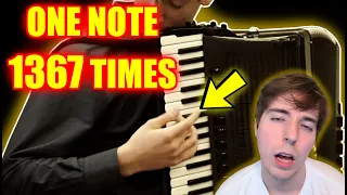 I PLAYED THE SAME NOTE ON ACCORDION 1376 TIMES and it sounded CRAZY