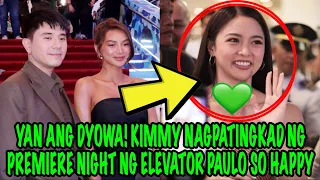 YAN ANG DYOWA❣️ KIMMY NAGPATINGKAD NG PREMIERE NIGHT NG ELEVATOR PAULO SO HAPPY