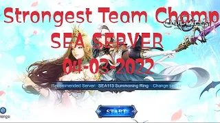 Goddess Primal Chaos | List Champion Strongest Team SEA Server 04/03/2022.