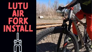 Bucklos LUTU Air Fork Install | $130 Air Fork First Ride