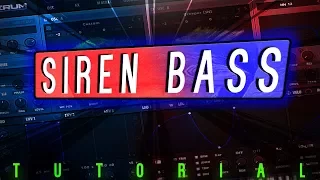 SERUM TUTORIAL | ECRAZE SIREN RIDDIM BASS