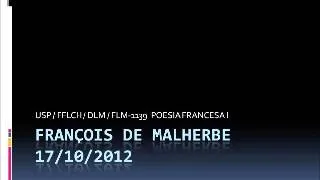 FRANÇOIS DE MALHERBE 17OUT2012