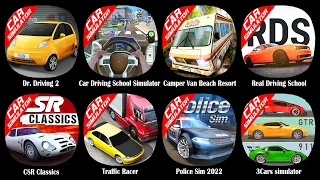 Dr. Driving 2,Car Driving School Simulator,Camper Van Beach Resort,Real Driving School,CSR Classics