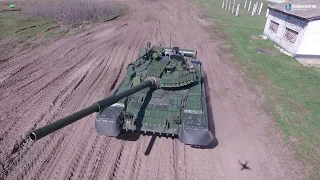 Upgraded Т-80 main battle tanks