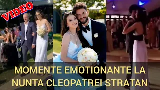 Momente emotionante la nunta Cleopatrei Stratan cu Edward Sanda. Pavel Stratan si-a condus fiica