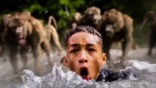 Jaden Smith é atacado por macacos raivosos | Depois da Terra | Clipe