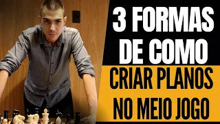 3 formas de como criar planos no meio jogo no Xadrez