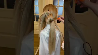 Красивая прическа :26, плетение волос лайфхак haircut hair shorts Гоголева blonde braid окрашивание