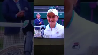 Ash Barty speech after winning 2021 Wimbledon... and Tom cruise watching live... 👌👍