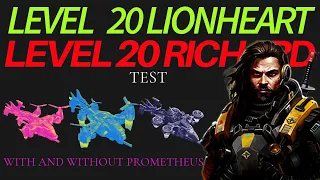 War Commander: Maxed Richard & Lionheart's Test (With & Without Prometheus)