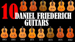 Hommage to Daniel Friederich (1932-2020): 10 Daniel Friederich guitars in one video
