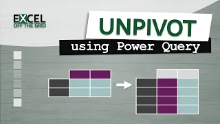 3 Methods to unpivot in Excel using Power Query | Excel Off The Grid