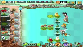 Plants vs Zombies 2: Big Wave Beach - Day 13 Walkthrough