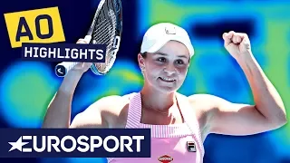 Maria Sharapova vs Ashleigh Barty Highlights | Australian Open 2019 Round 4 | Eurosport