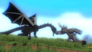 Mutant Ravager VS The Ender Dragon (Alex and Steve Life) Minecraft Animation #4 [Fan Animation]