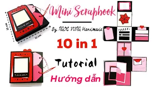 [Hướng dẫn/Tutorial] - Cách làm MINI SCRAPBOOK nhỏ xinh by NGOC VANG Handmade