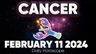 𝐂𝐚𝐧𝐜𝐞𝐫 ♋ 🎁👀𝐁𝐄 𝐂𝐀𝐑𝐄𝐅𝐔𝐋 𝐖𝐈𝐓𝐇 𝐓𝐇𝐈𝐒 𝐆𝐈𝐅𝐓... 💣💥 𝐇𝐨𝐫𝐨𝐬𝐜𝐨𝐩𝐞 𝐟𝐨𝐫 𝐭𝐨𝐝𝐚𝐲 FEBRUARY 11 𝟐𝟎𝟐𝟒 🔮#horoscope #tarot