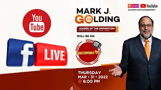 I STAND FOR THE JAMAICAN PEOPLE...MARK GOLDING LIVE