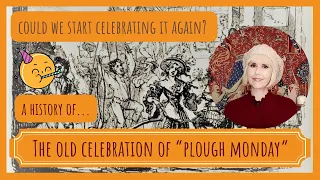 Old traditions of Suffolk East Anglia. Celebrating "Plough Monday", a day everyone used enjoy
