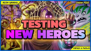 🌠New Heroes are Coming Soon! 🔎 Testing The GARGOYLE & CULTIST Hero 🐙 in Beta V67 - Empires & Puzzles