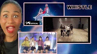 BLACKPINK - '휘파람 (WHISTLE)' M/V/Dance Practice/Live | Reaction
