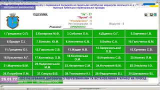 ПРО РОЗІРВАННЯ ДОГОВОРІВ З ПЕРЕВІЗНИКАМИ ТА ВСТАНОВЛЕННЯ ТАРИФУ НА ПРОЇЗД